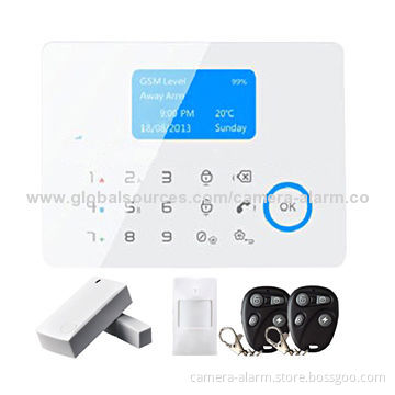 Wireless Touch Keypad PSTN + GSM Alarm System with CID Contact